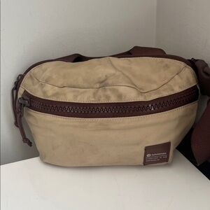lululemon athletica Beige and Brown Belt Bag